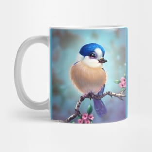 Blue headed bird Mug